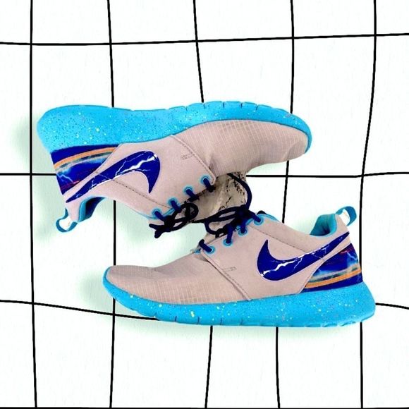 ⚡️🔹👟  Rare Blue & Grey Nike Roshe  👟🔹⚡️ - Picture 2 of 6